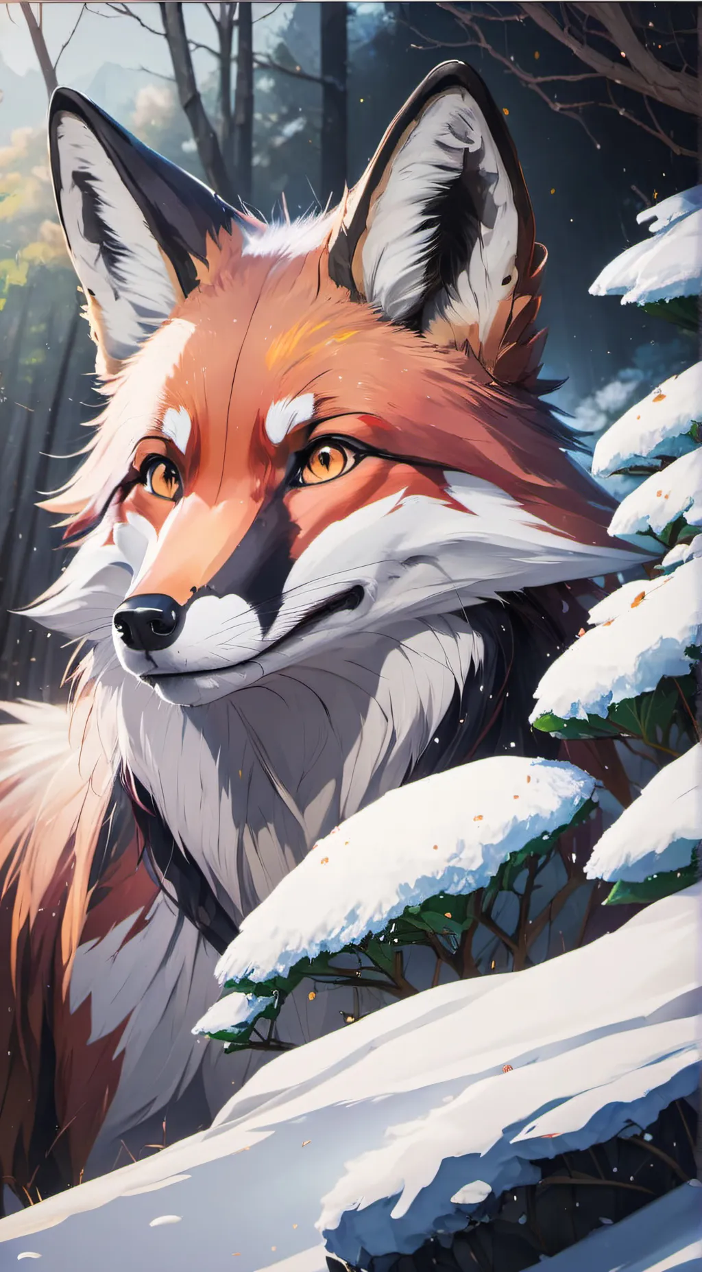 ai character: Fox background