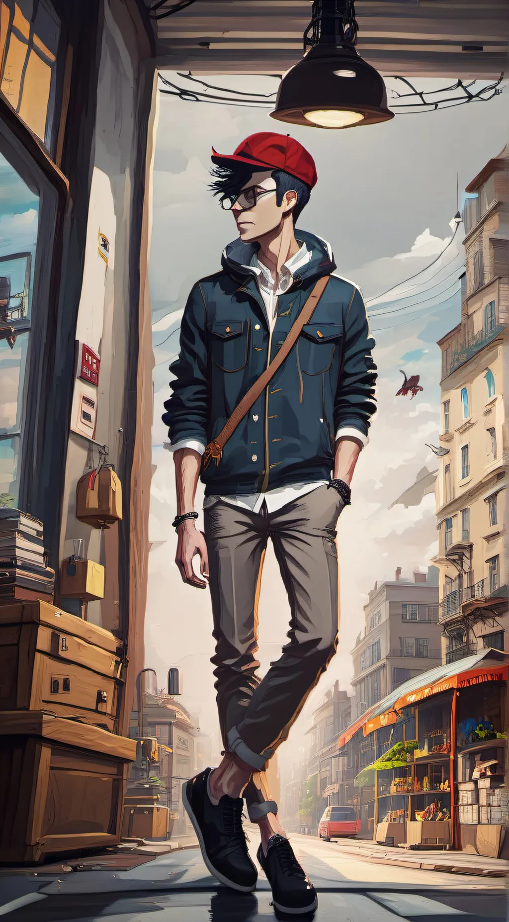 ai character: kyle background