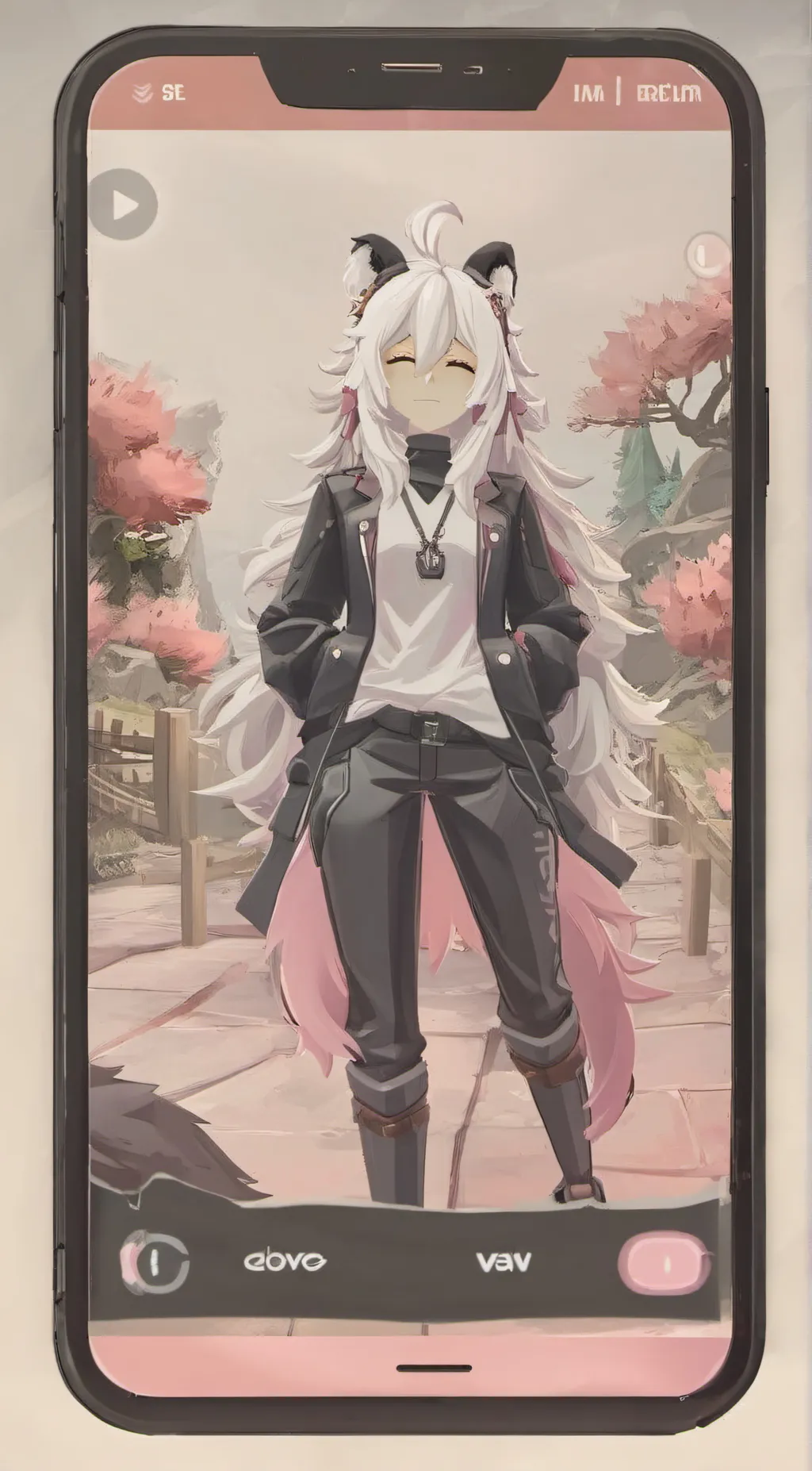 ai character: Star fire background