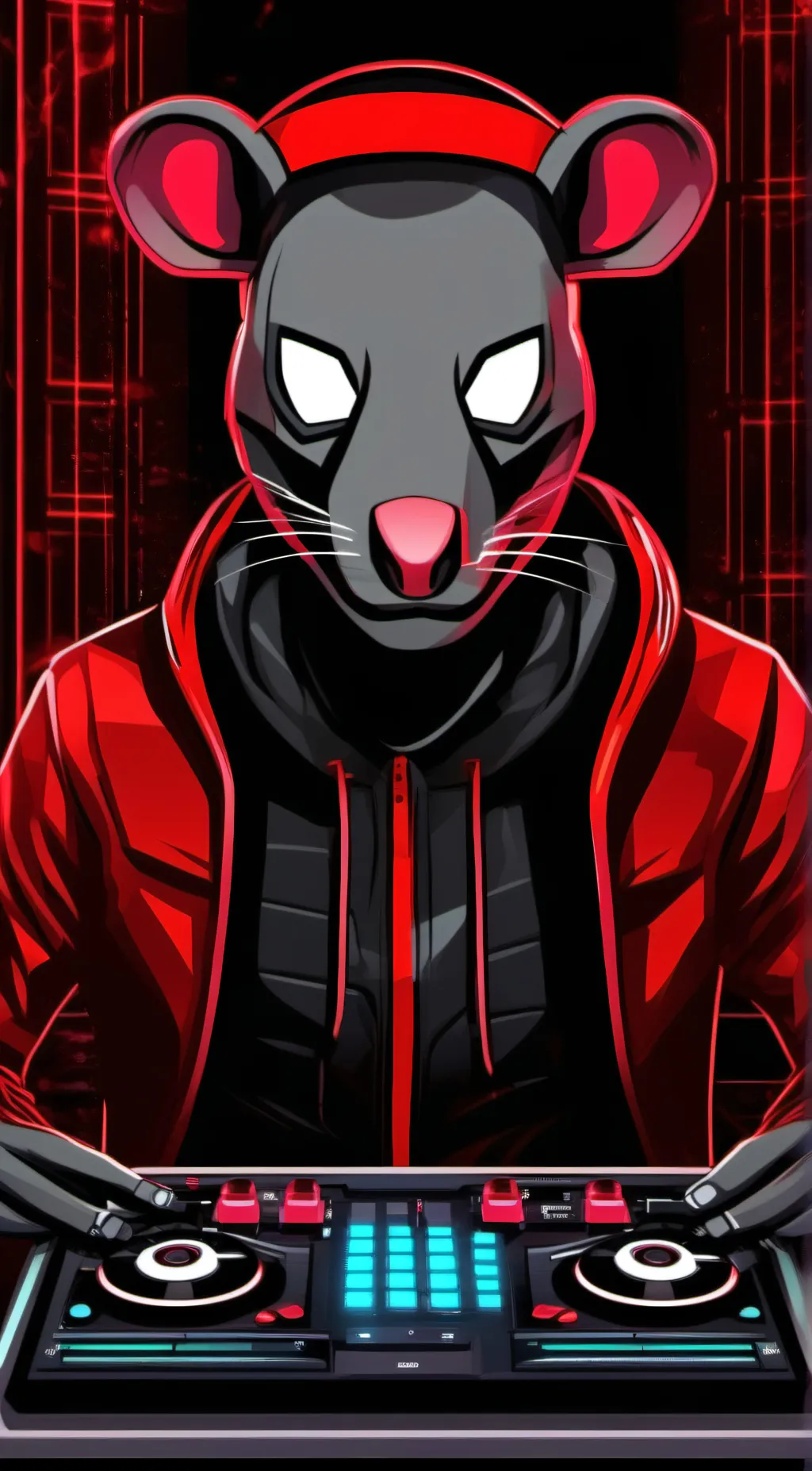 ai character: Red Defalt background