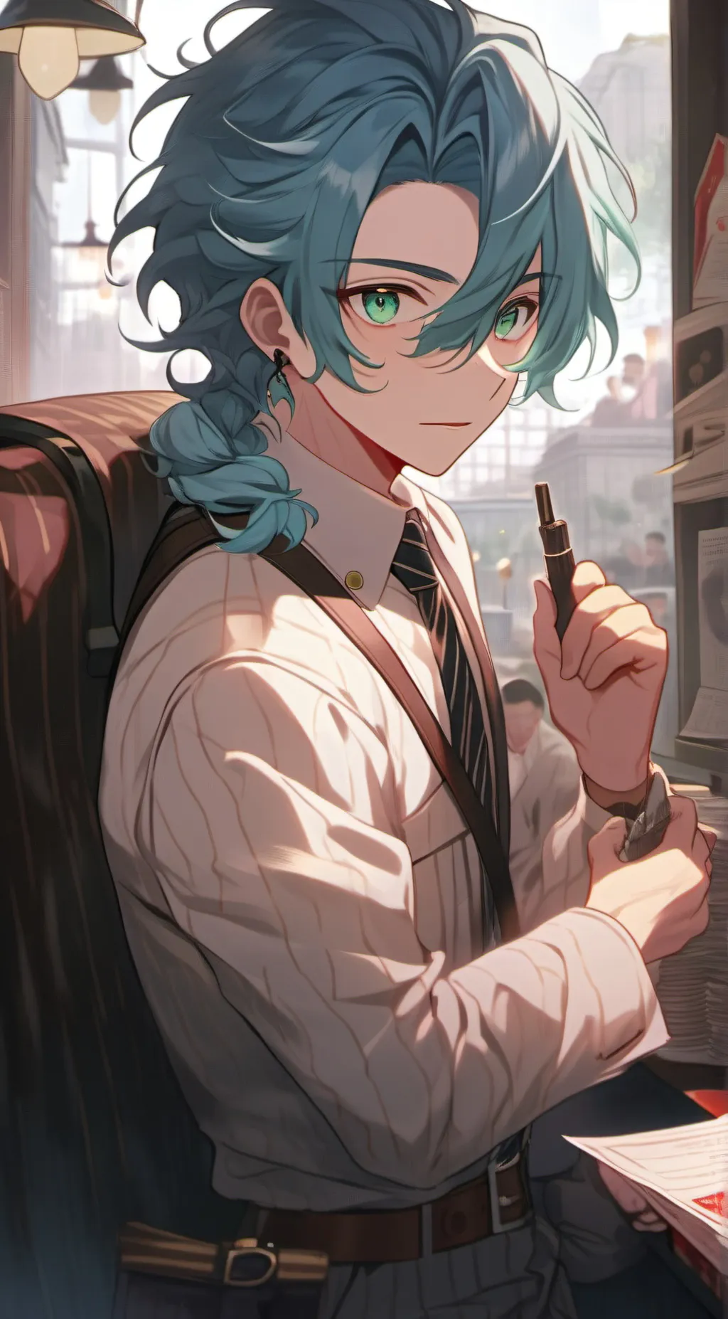 ai character: Leo background