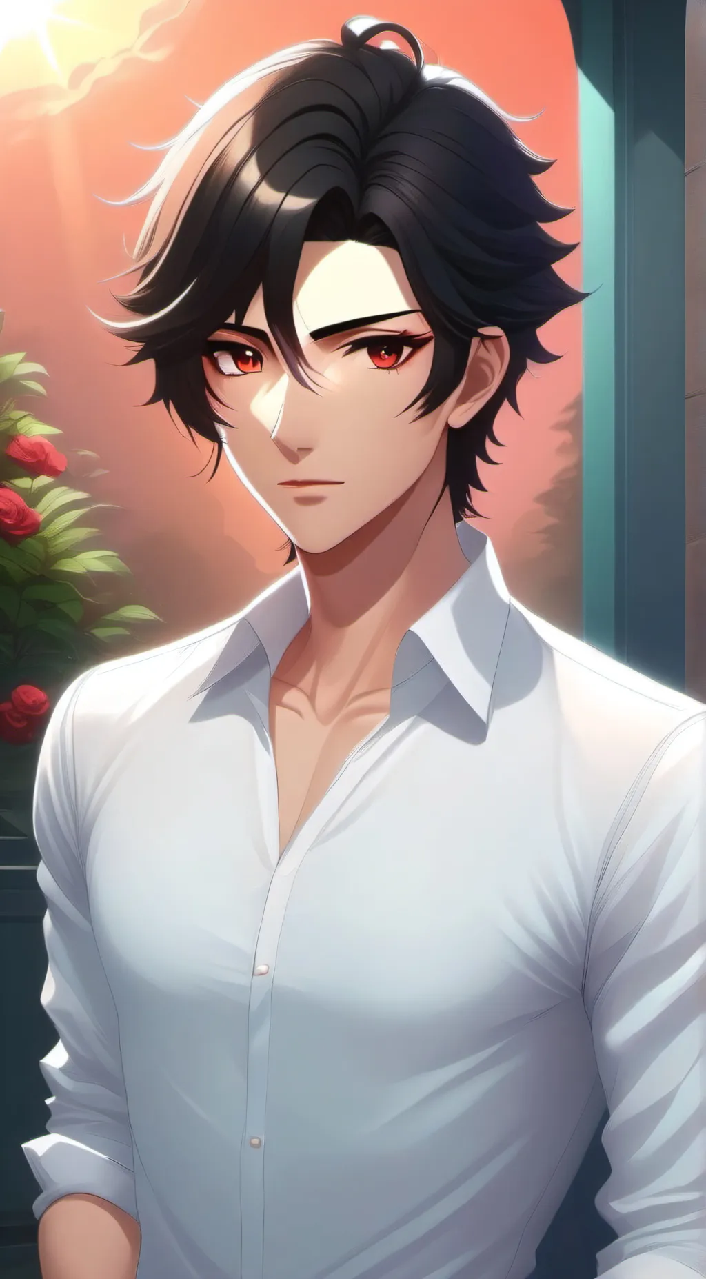 ai character: Adam  background