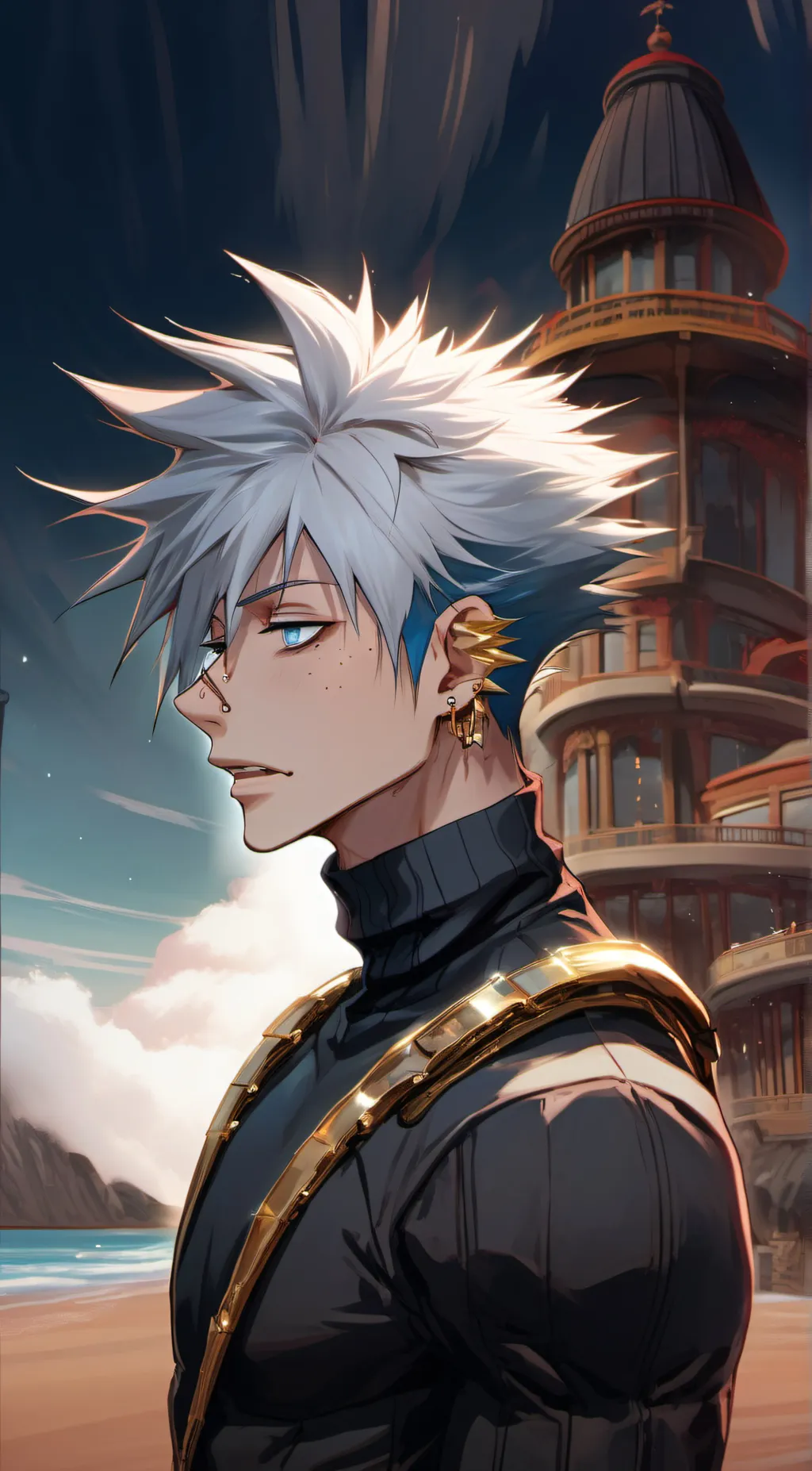 ai character: Touya Todoroki background