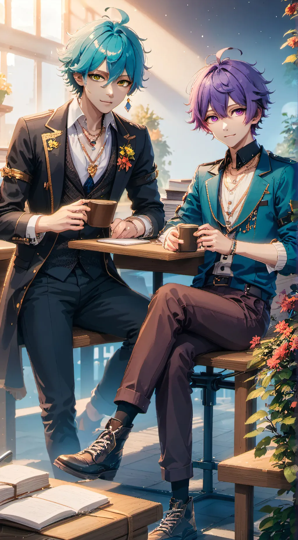 ai character: Leon background