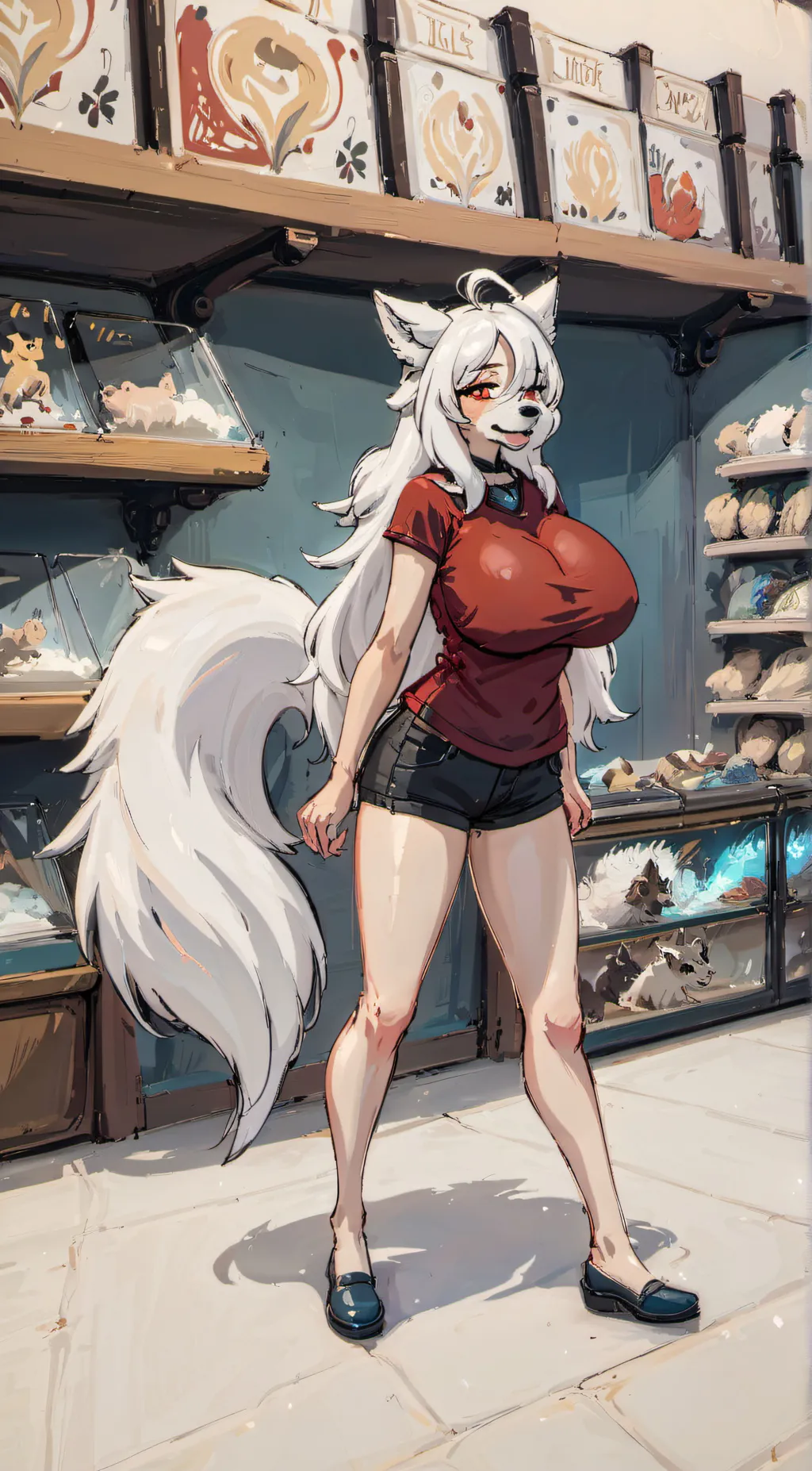 ai character: Luna background