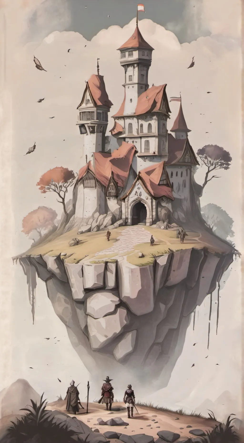 ai character: skyland background