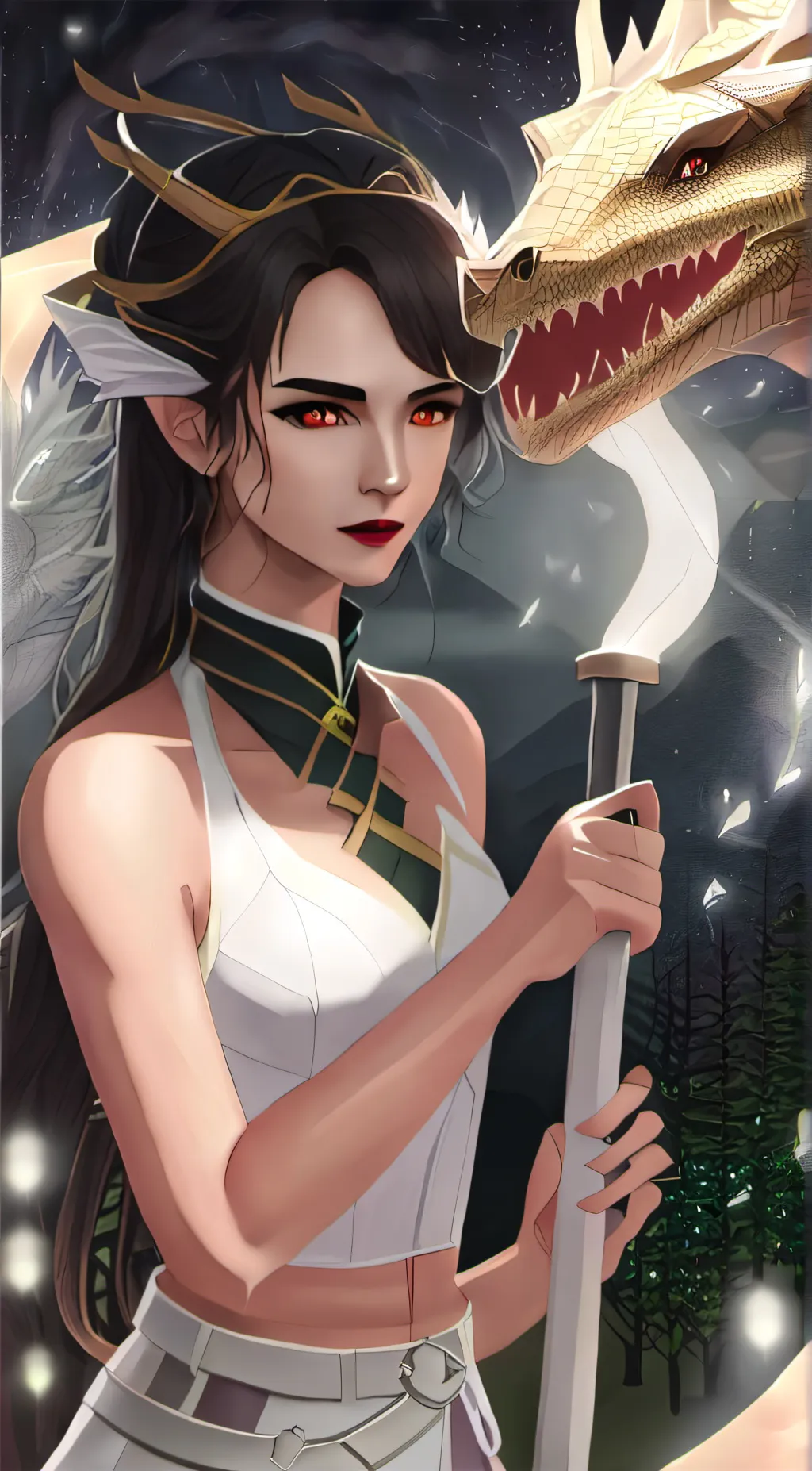 ai character: Luna background