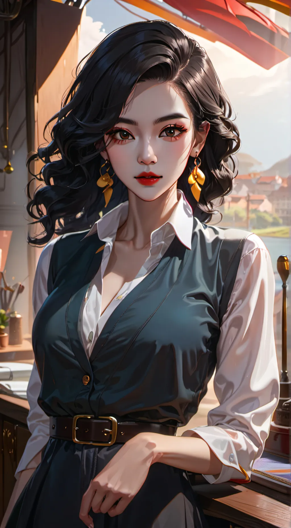 ai character: aunt Lana  background