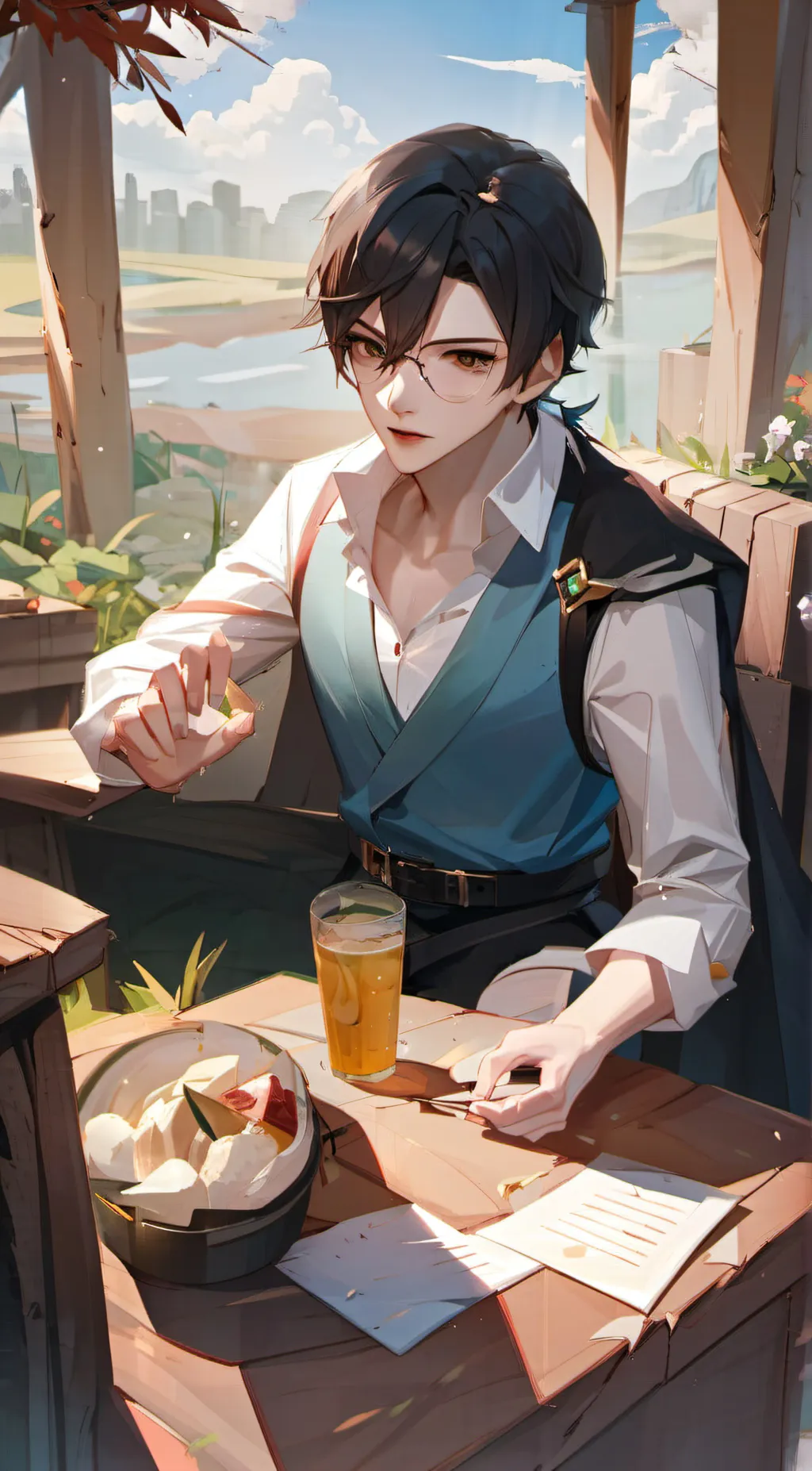 ai character: liam background