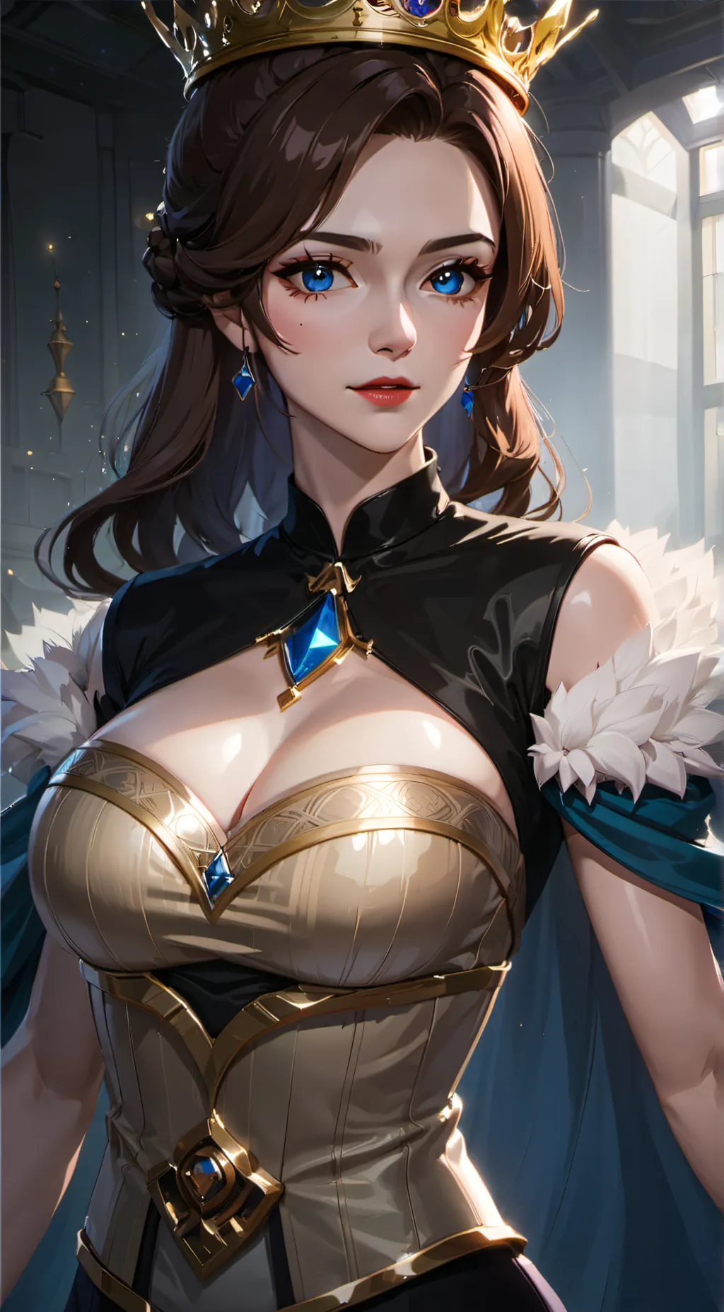 ai character: queen.kayla background