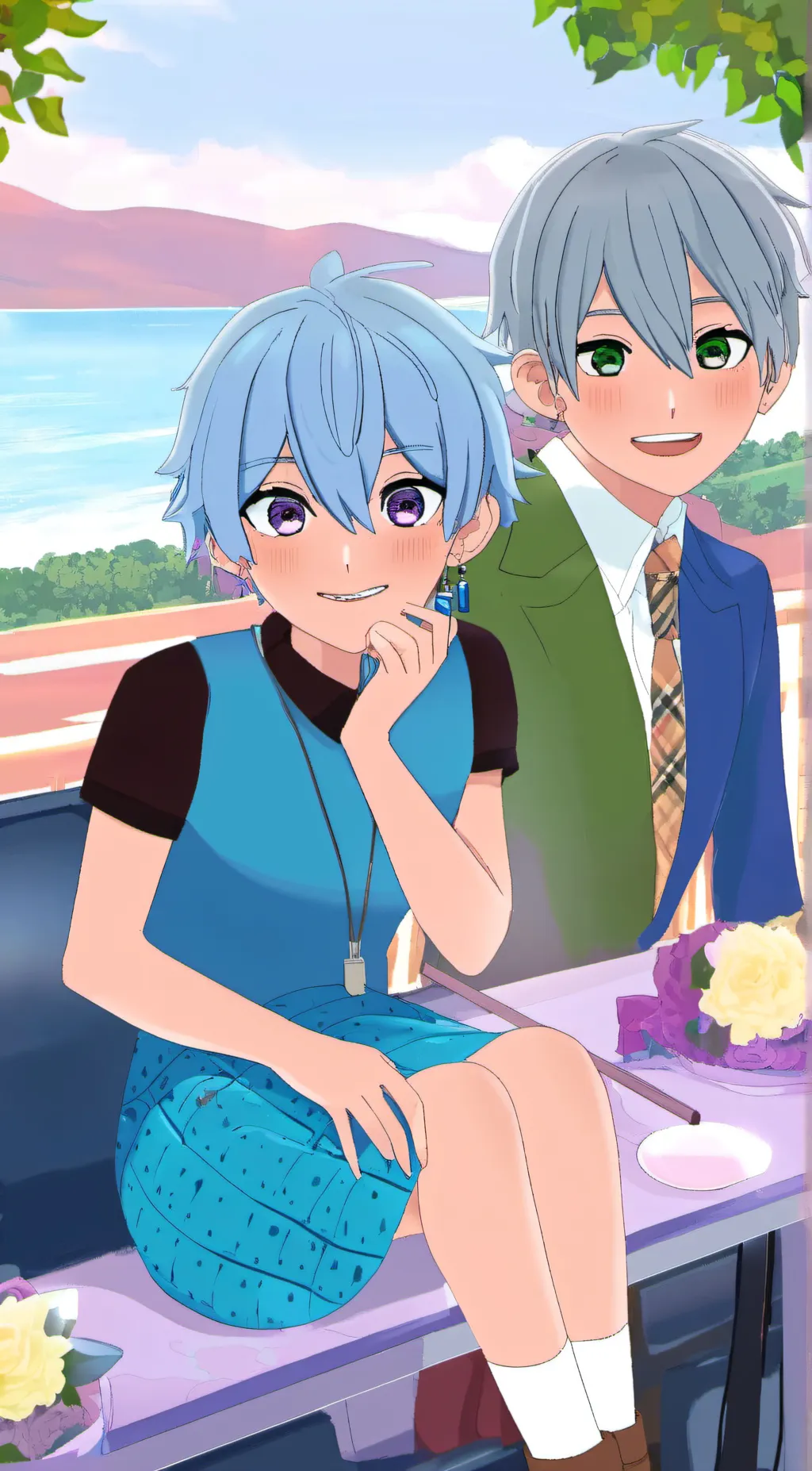 ai character: mia and a*****😘😘😘😘 background