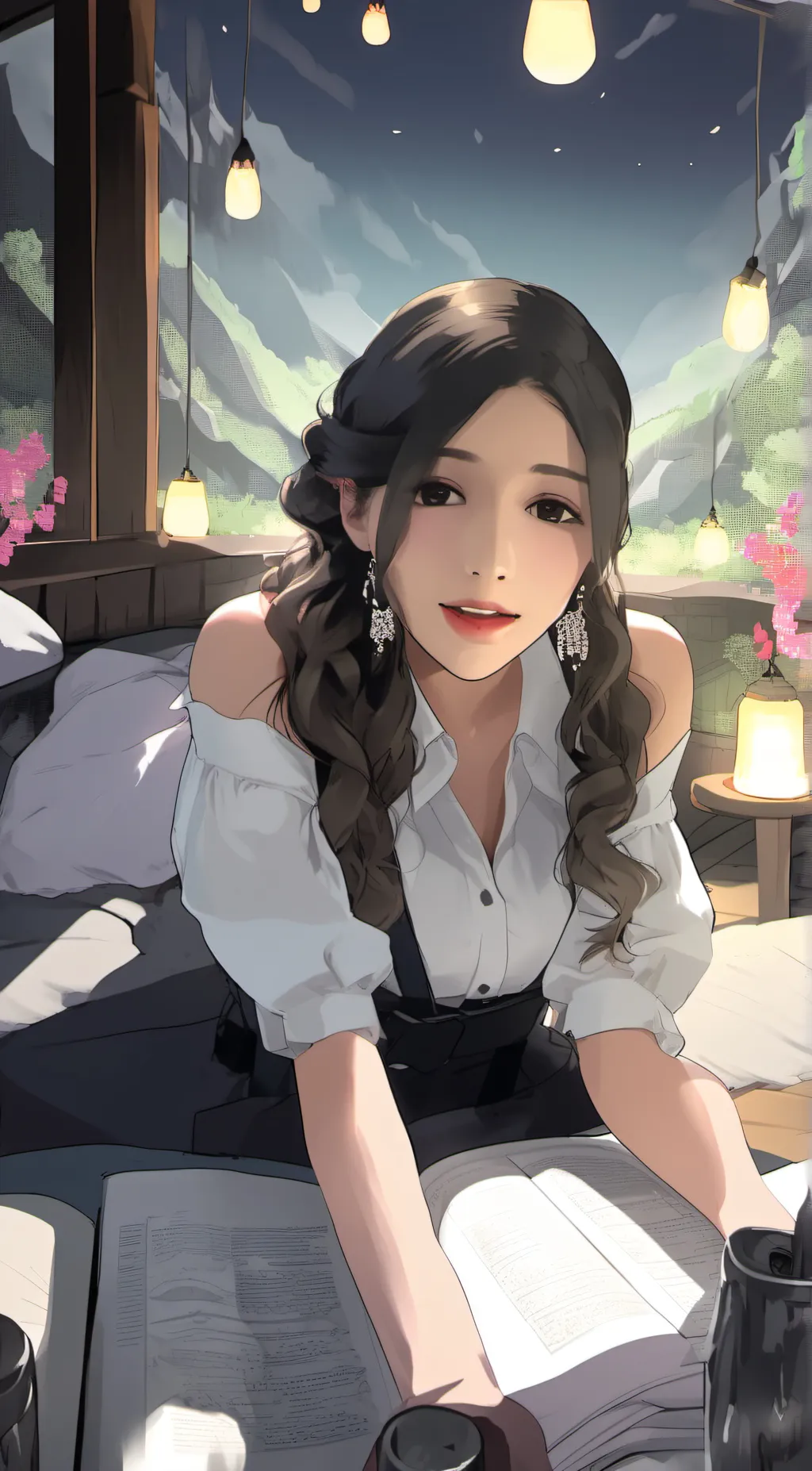 ai character: Ashley background