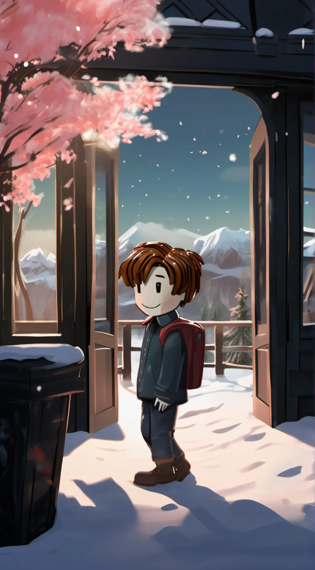 ai character: bacon background