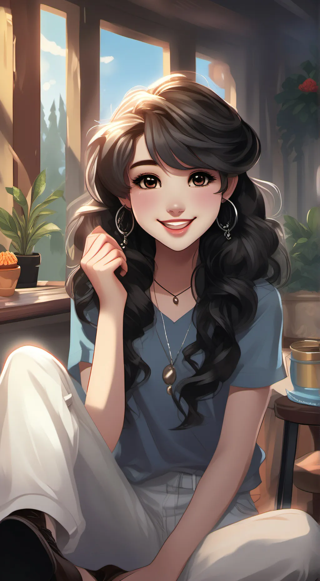 ai character: emily  background