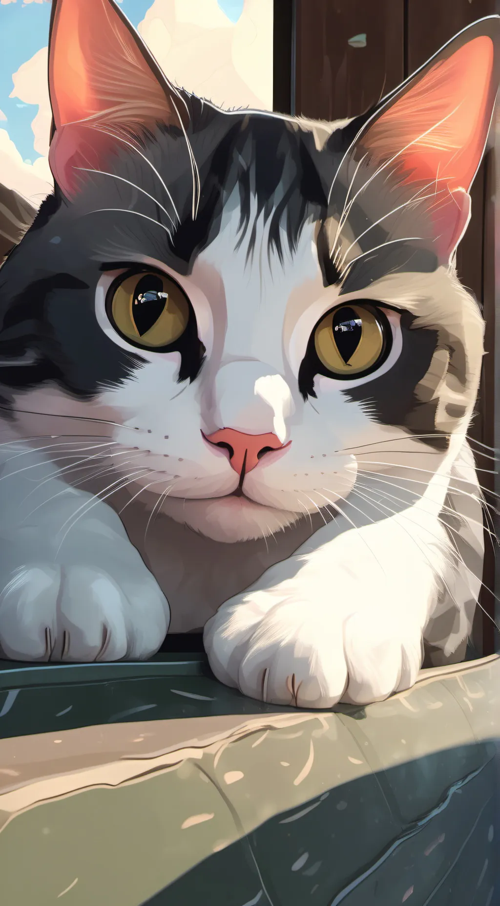 ai character: Bacon background