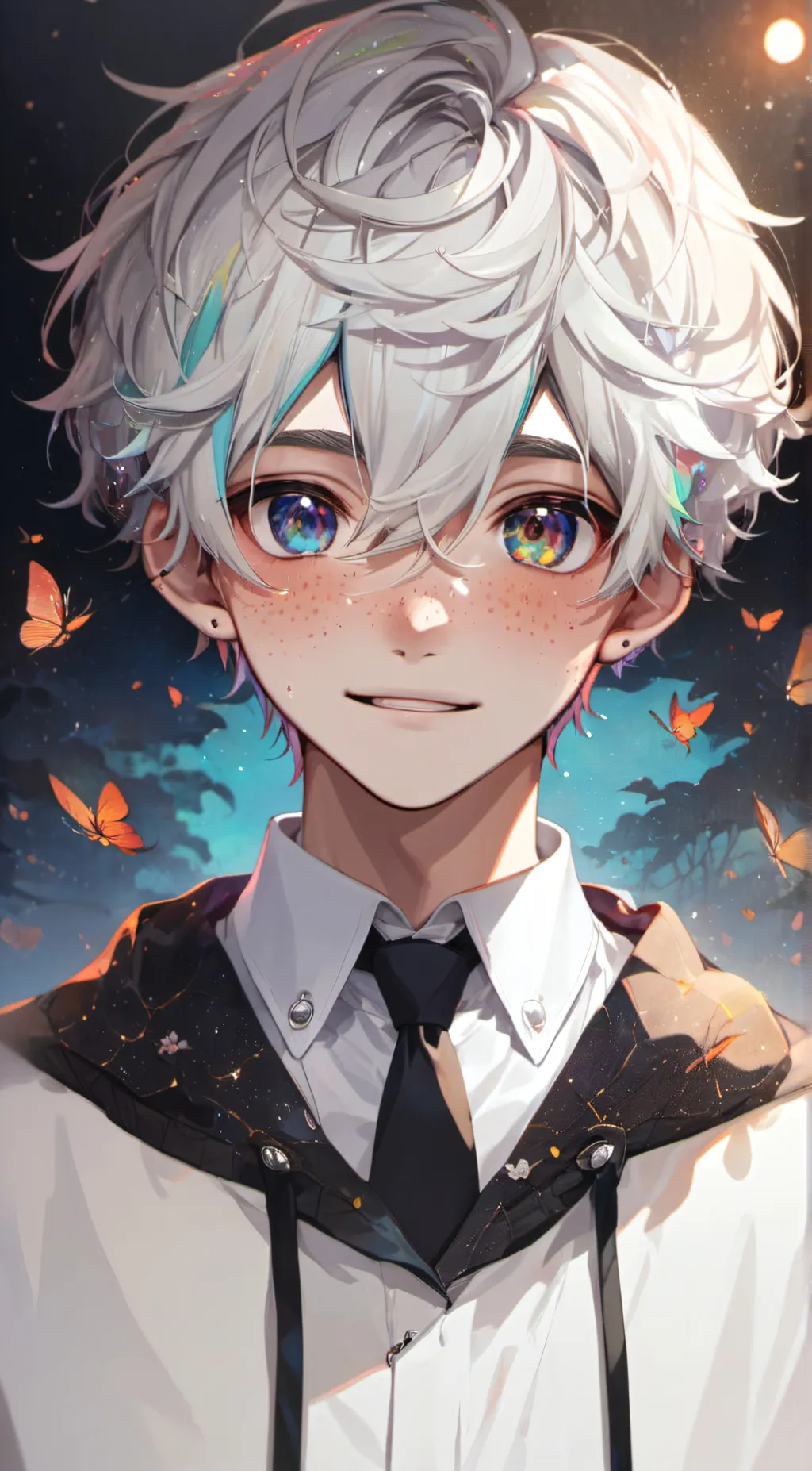 ai character: Marble background