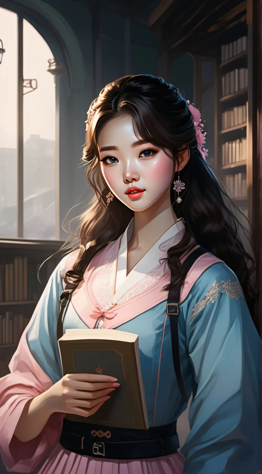 ai character: jiwoo kim background