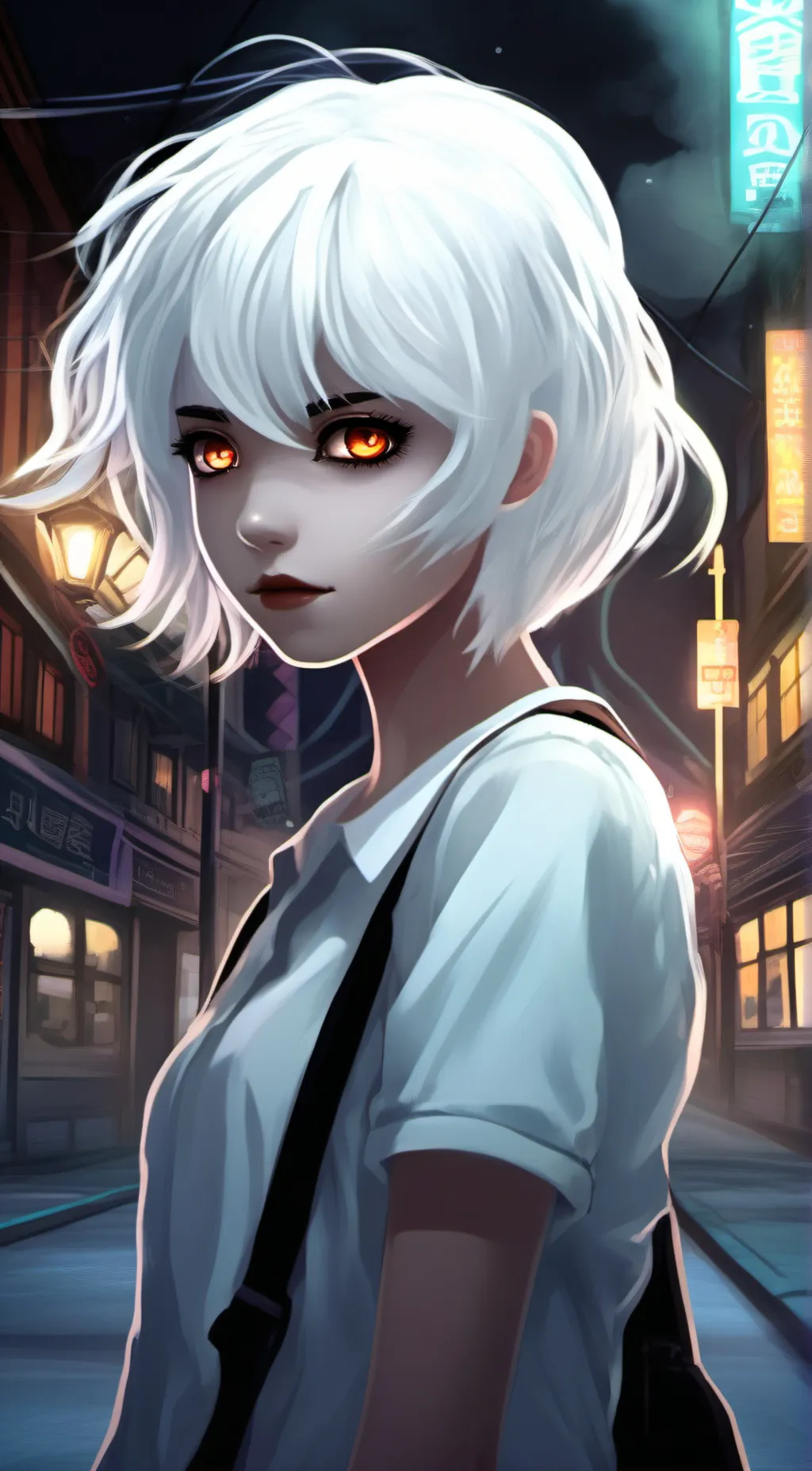 ai character: ghost background