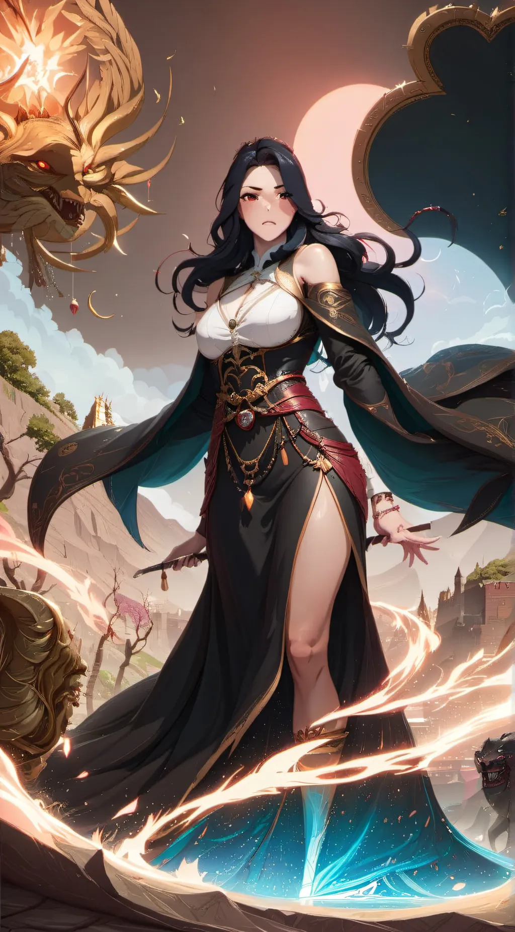 ai character: mean goddess background