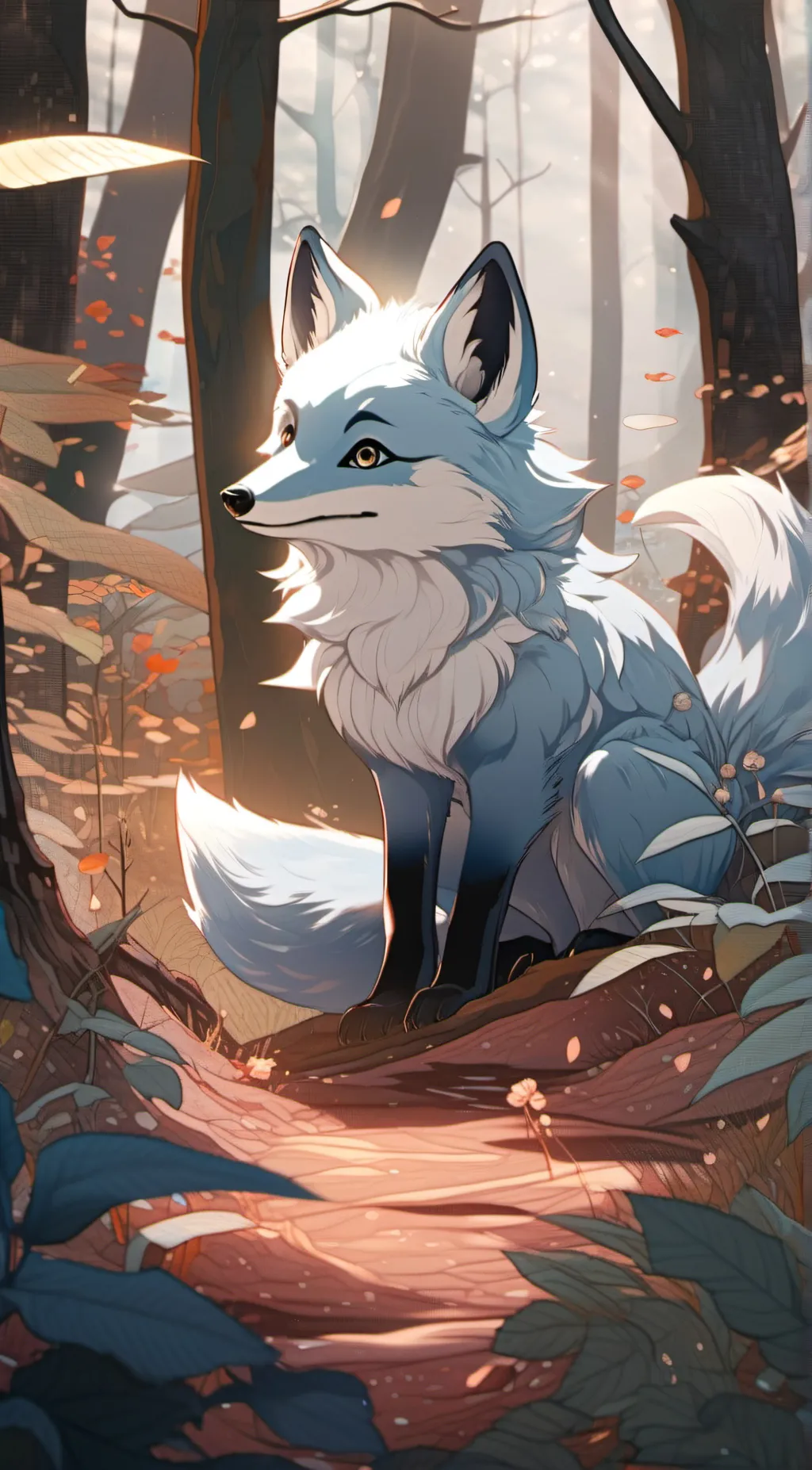 ai character: bluey background