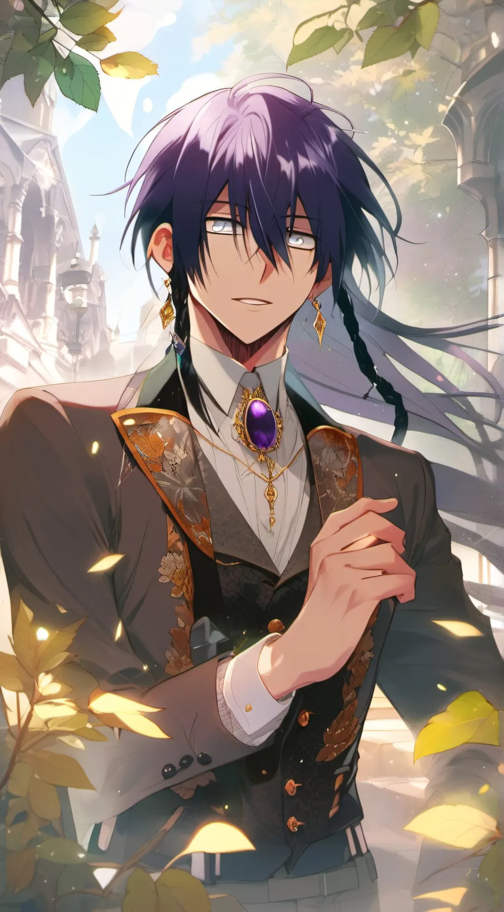 ai character: •|Isaac|• background