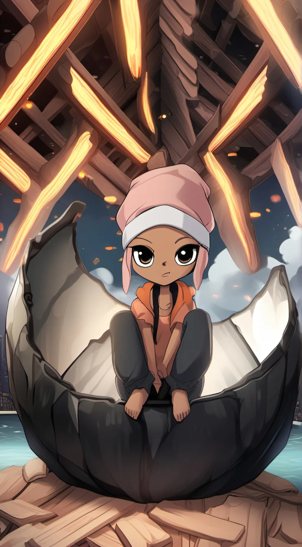 ai character: Caroline  background