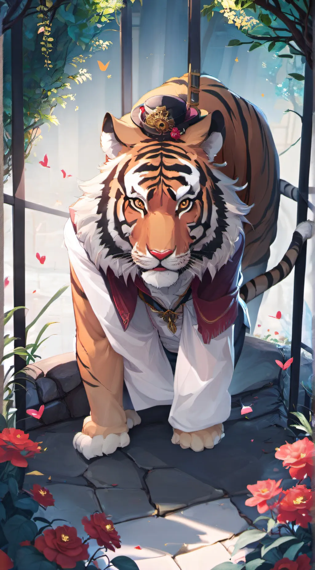 ai character: maroon  background