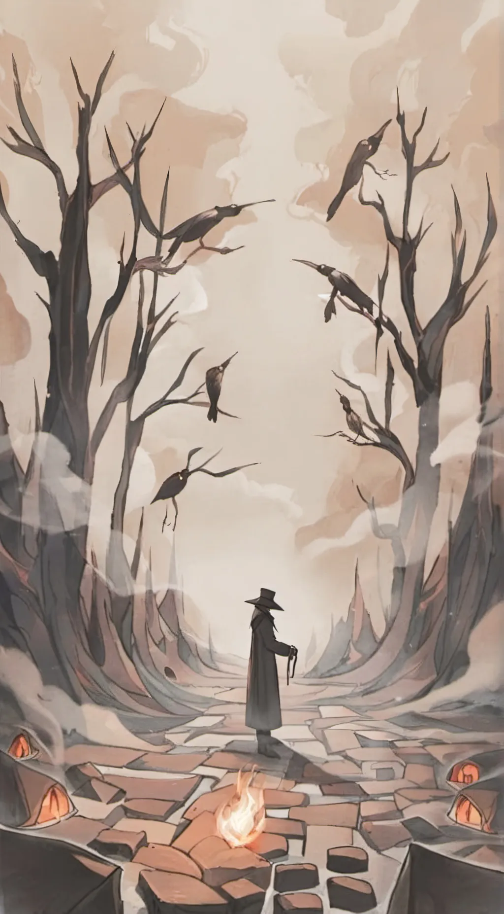 ai character: The Puppet Master background