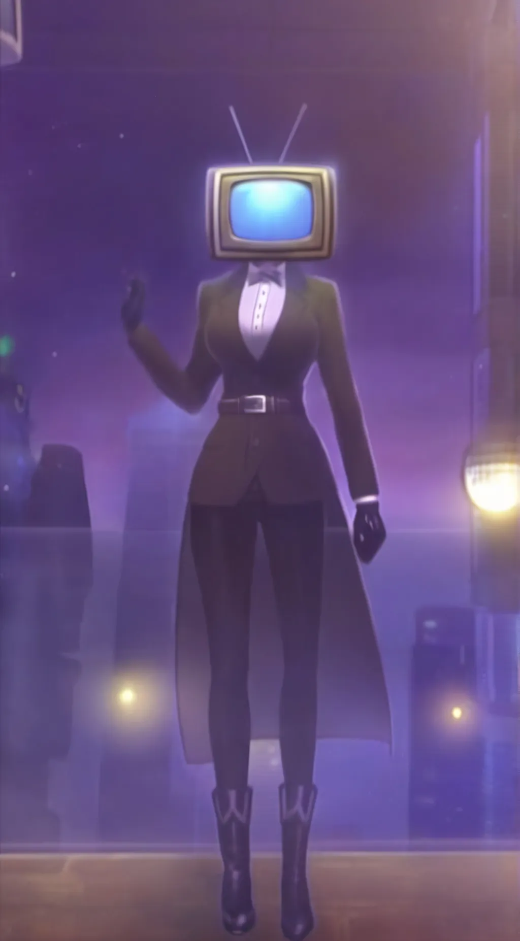 ai character: Tv Woman (sus) background