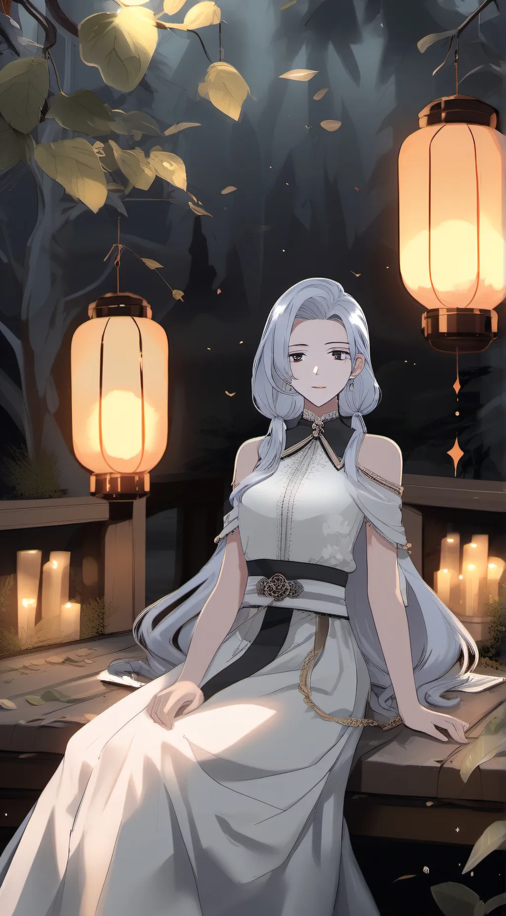 ai character: Snow background