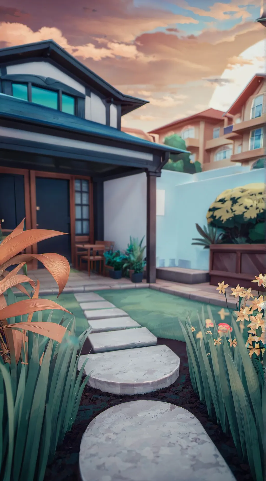 ai character: Outside background