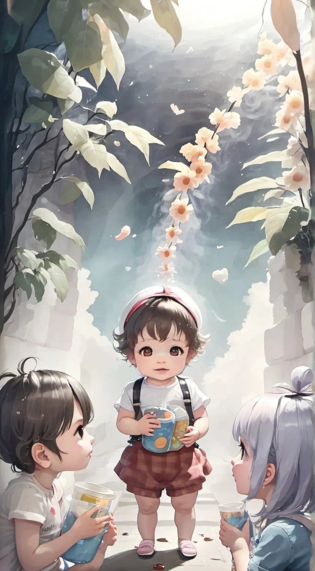 ai character: uwu cat baby background