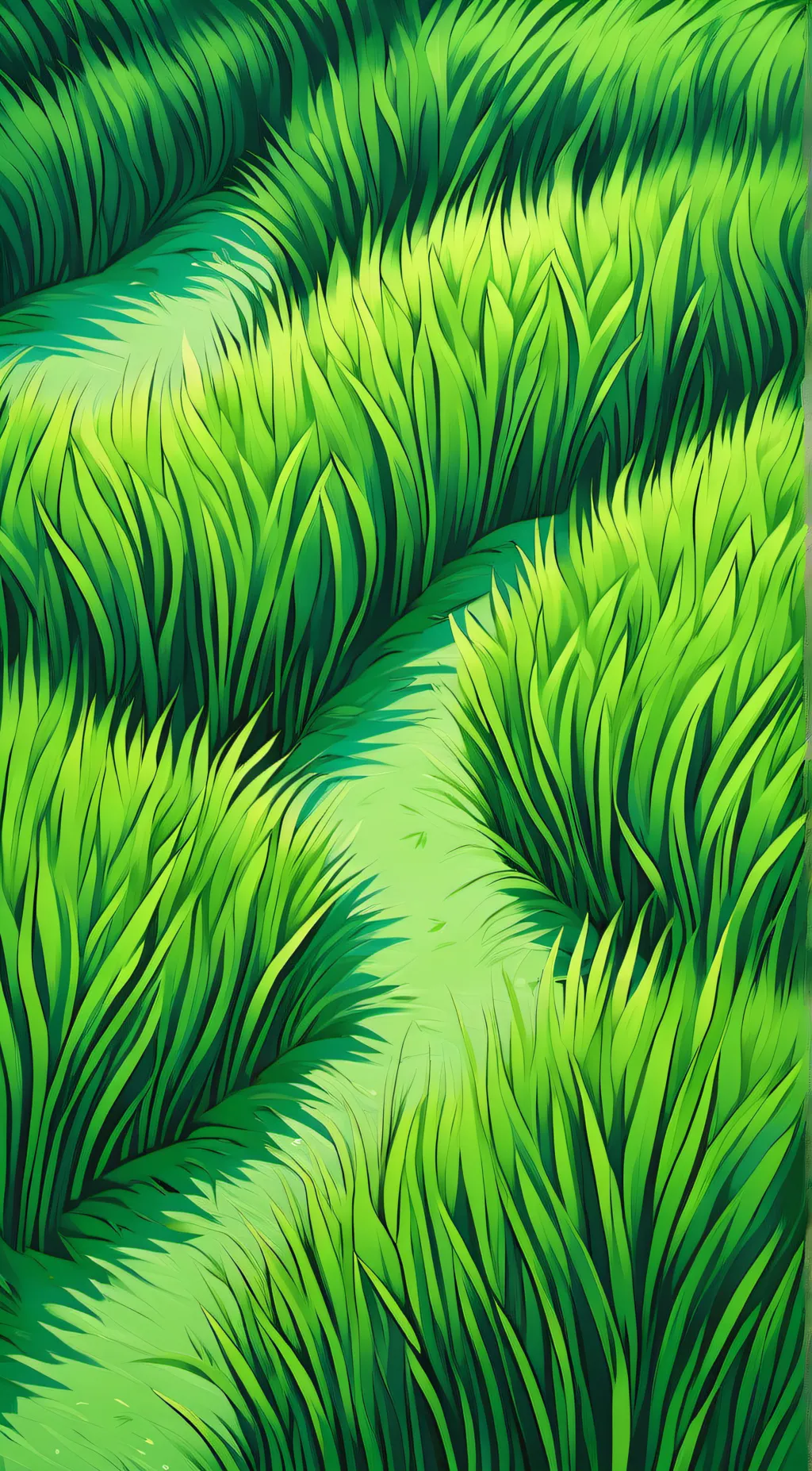 ai character: Grass background