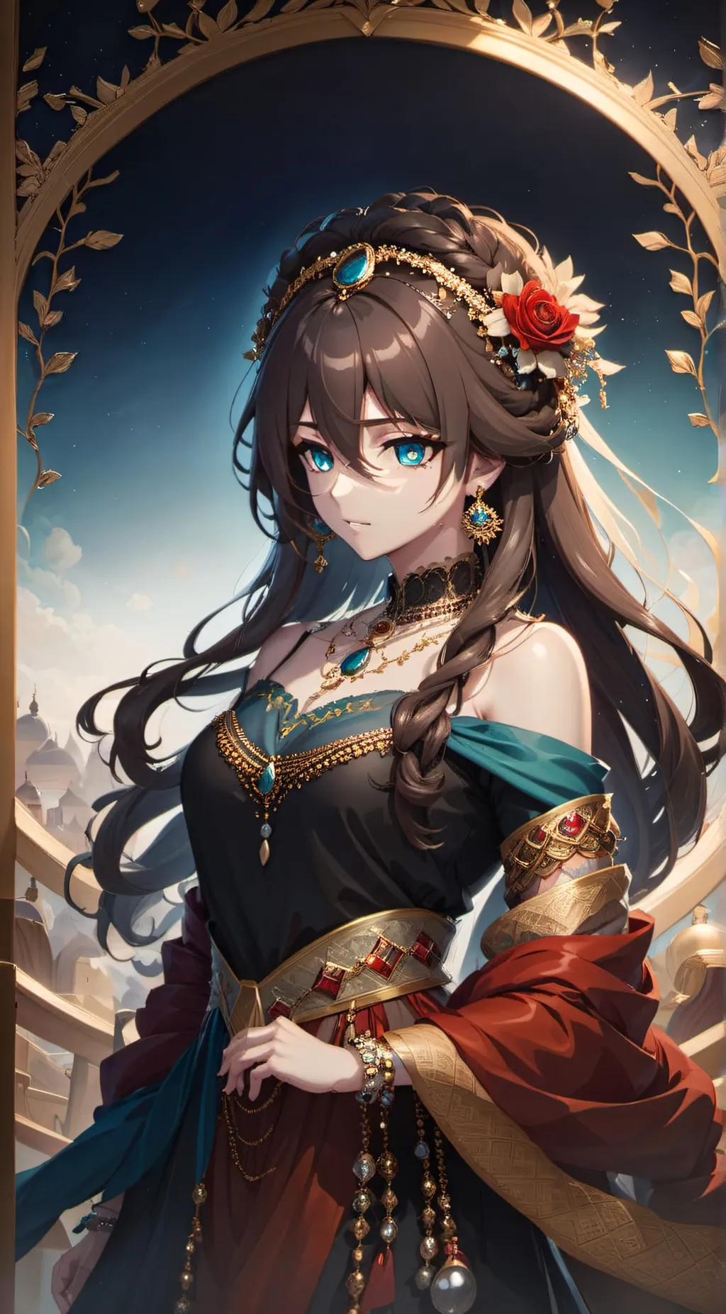 ai character: Queen background