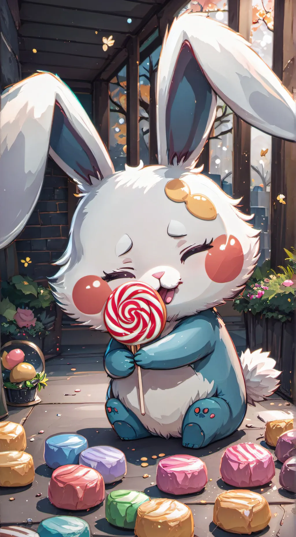 ai character: Bunny😊 background