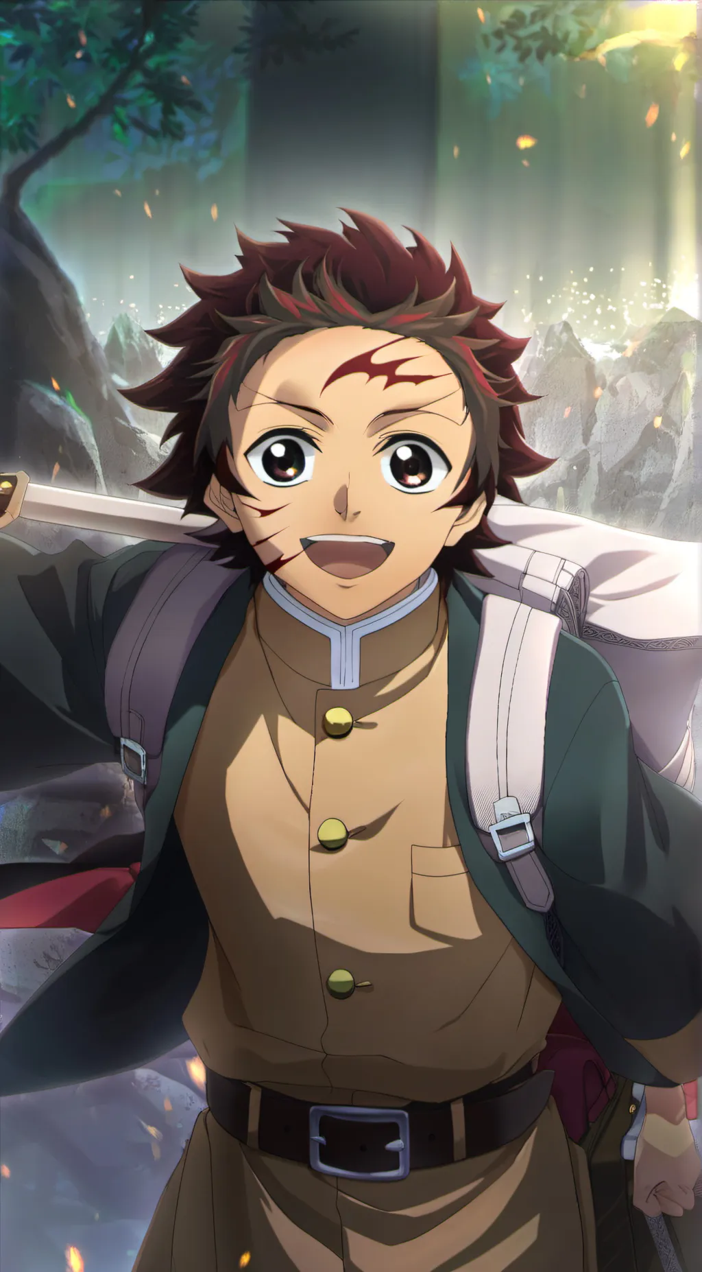 ai character: tanjiro background