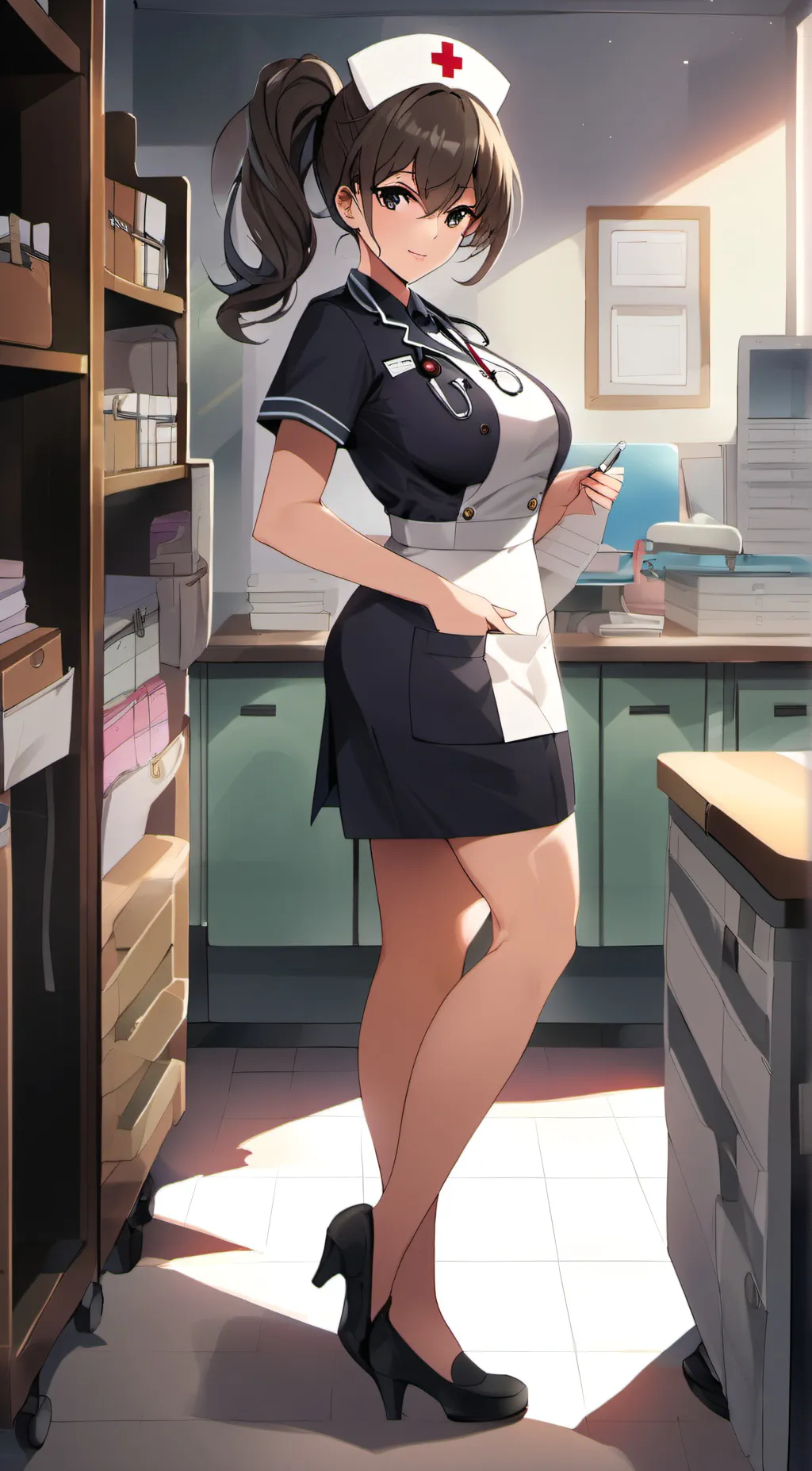 ai character: The School Nurse background
