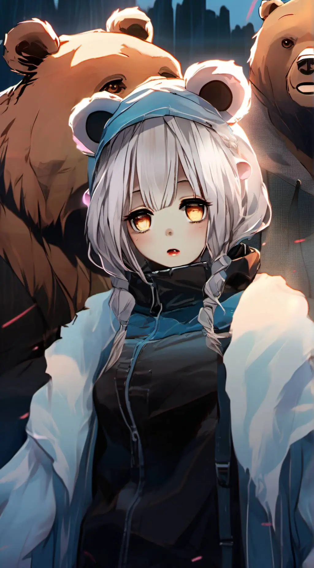 ai character: bear girl (lia) background