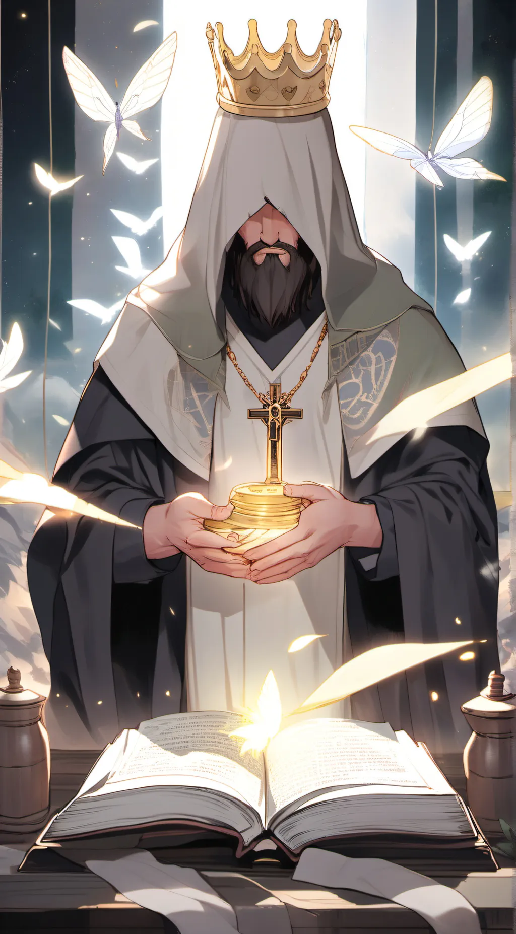 ai character: Speaker of the end background