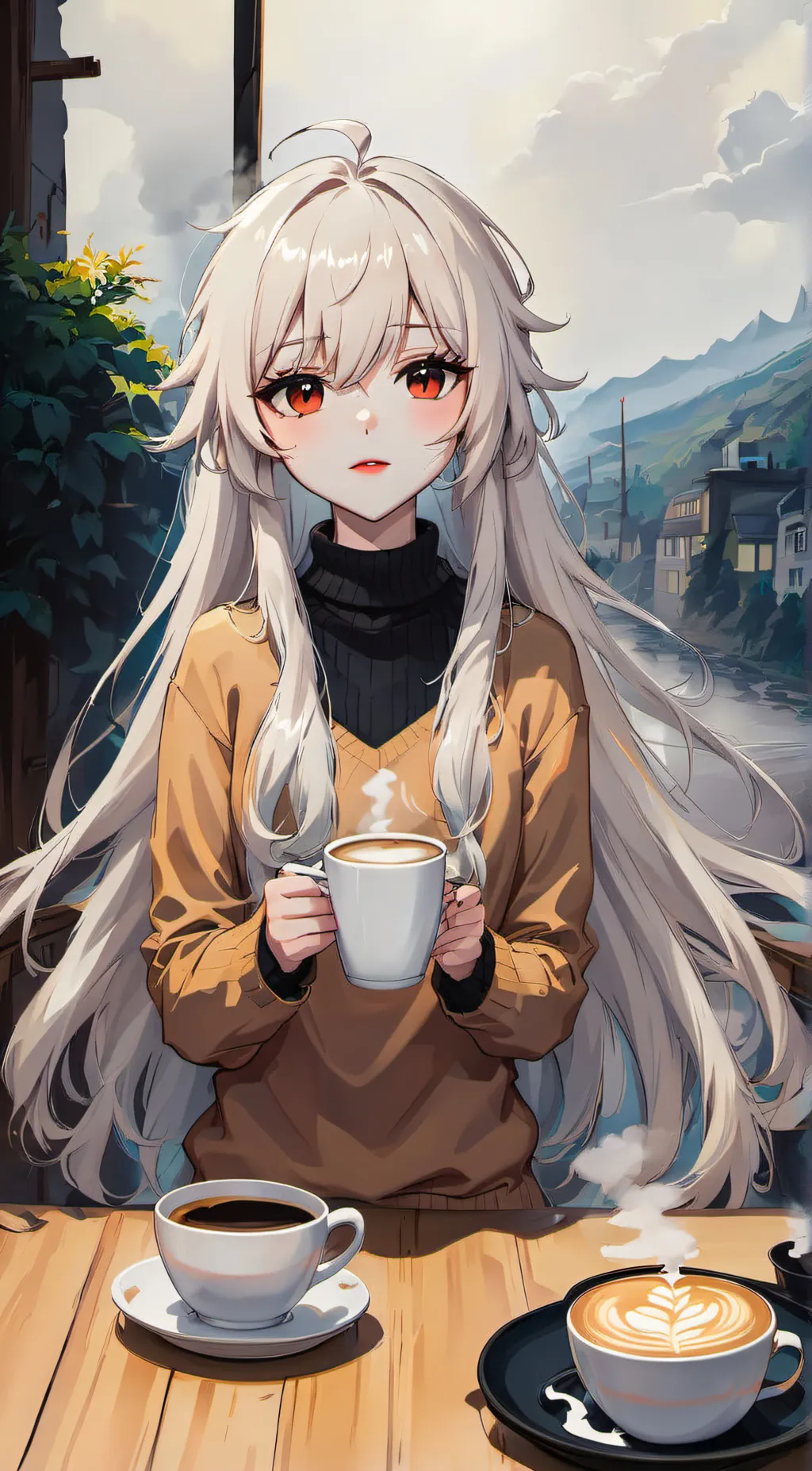 ai character: Snow ❄️🌨️ background