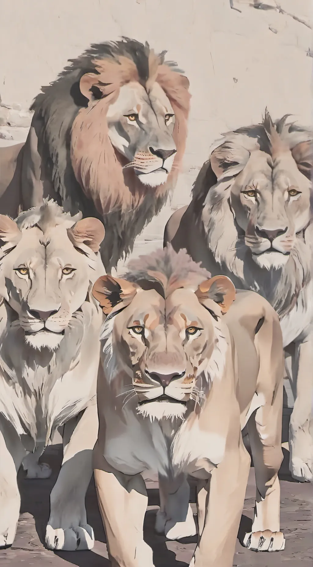 ai character: leo,willow,oz,zeze background