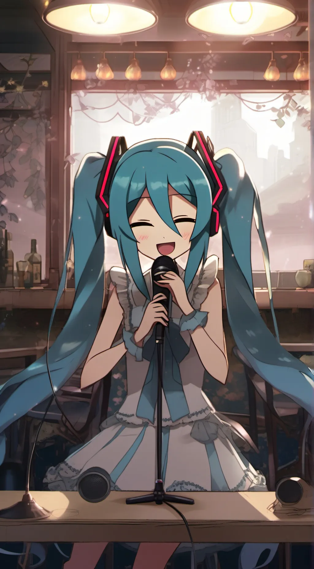 ai character: Miku background