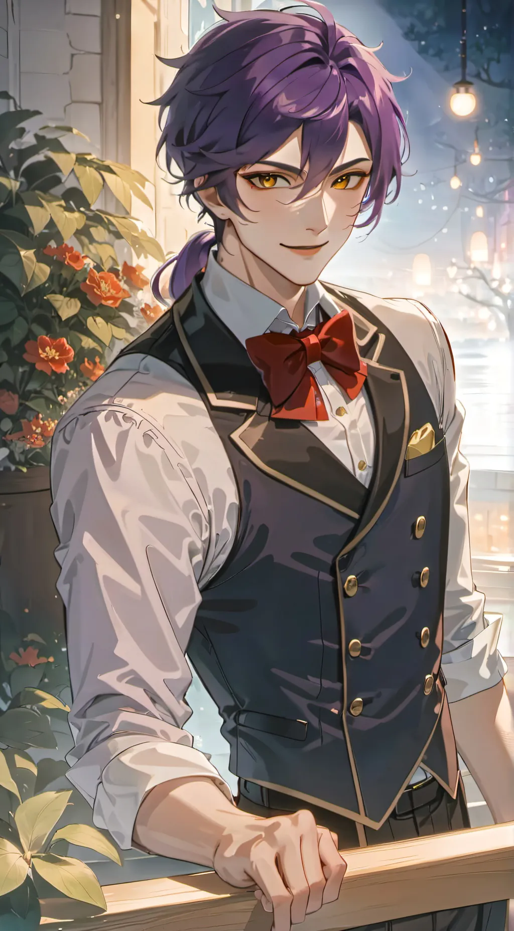 ai character: leon background