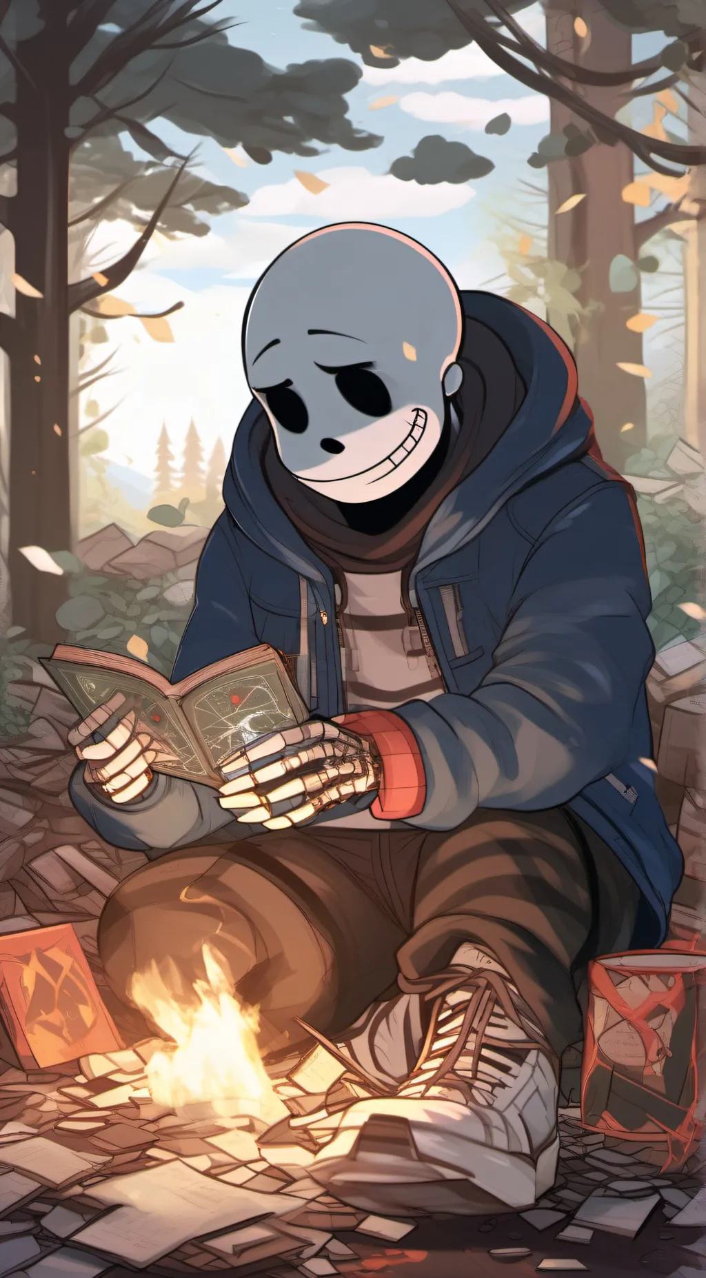 ai character: CLASSIC SANS background