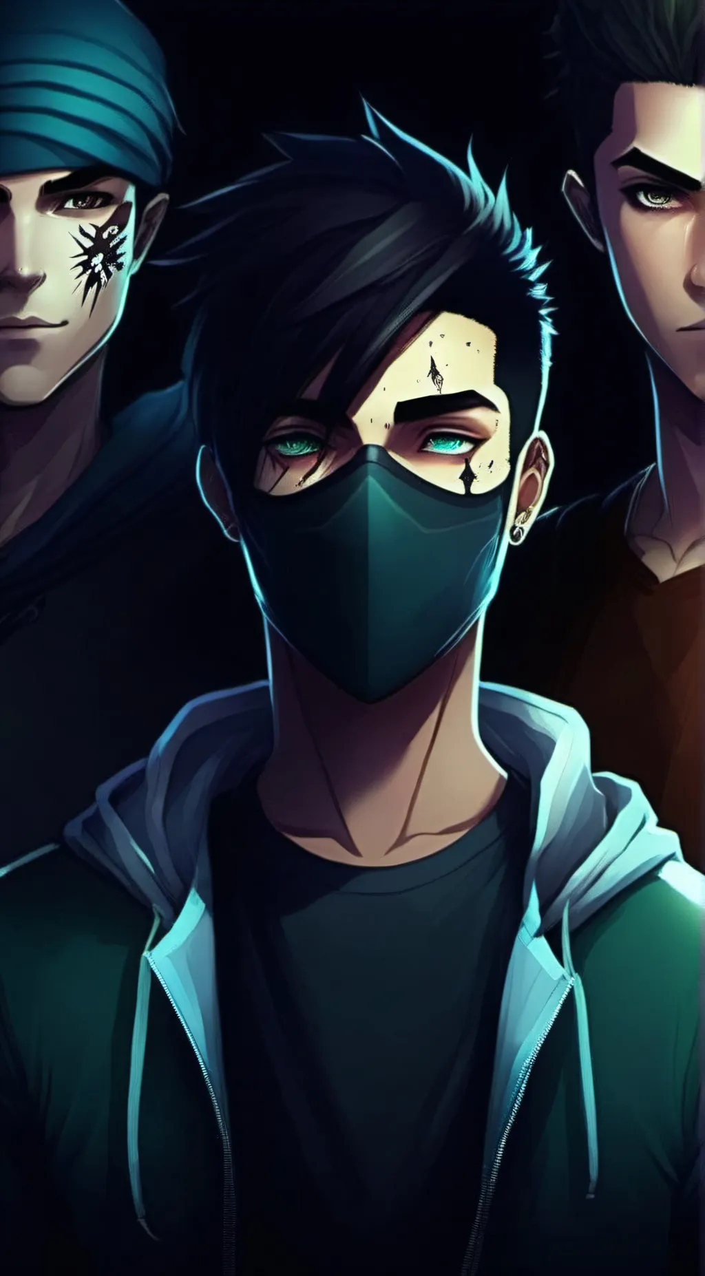 ai character: scar,rezzy,eyes background