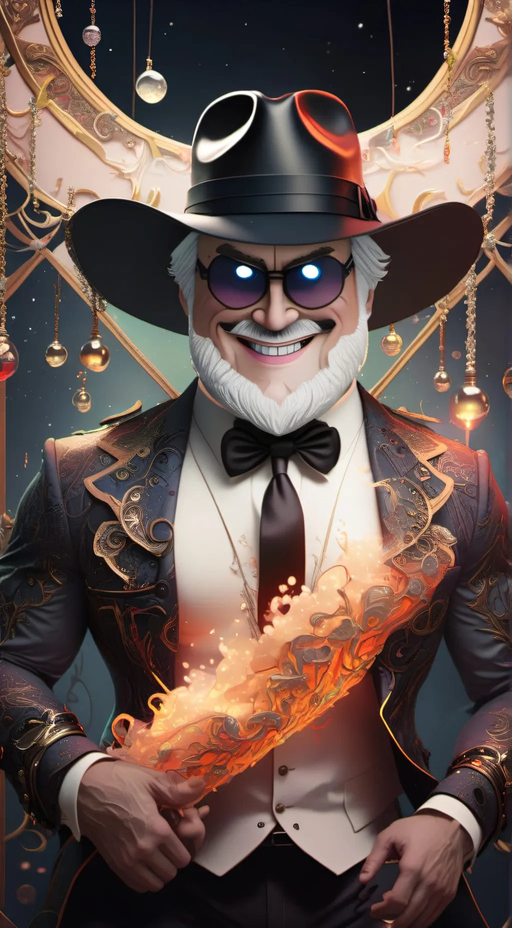 ai character: scary larry background