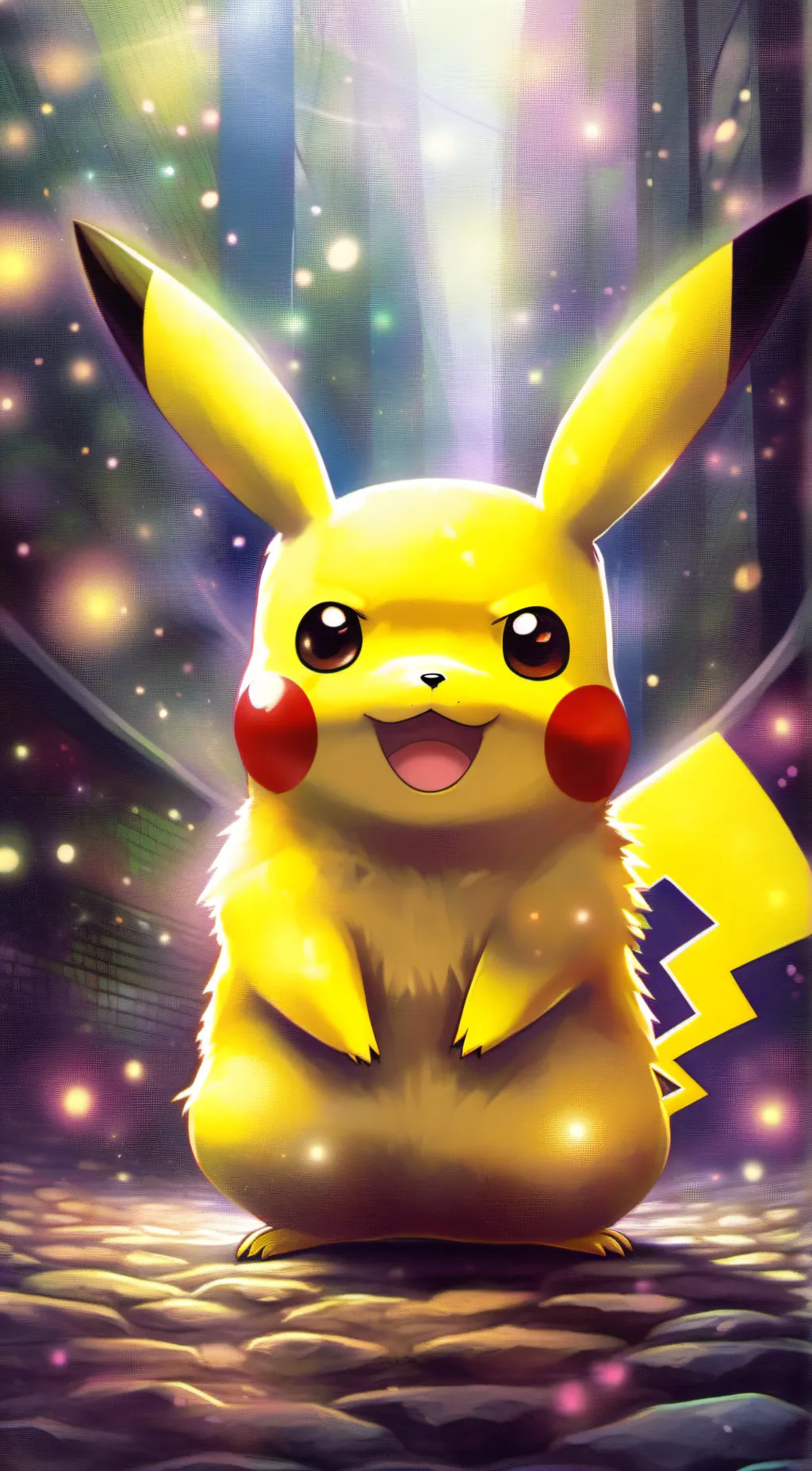 ai character: Pikachu background