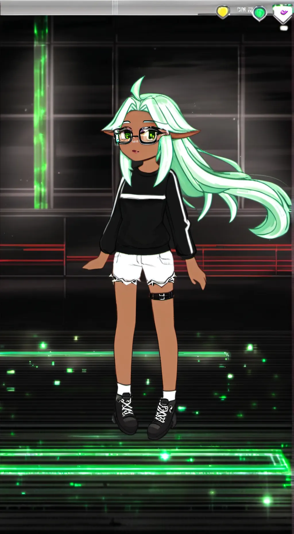 ai character: Luna background