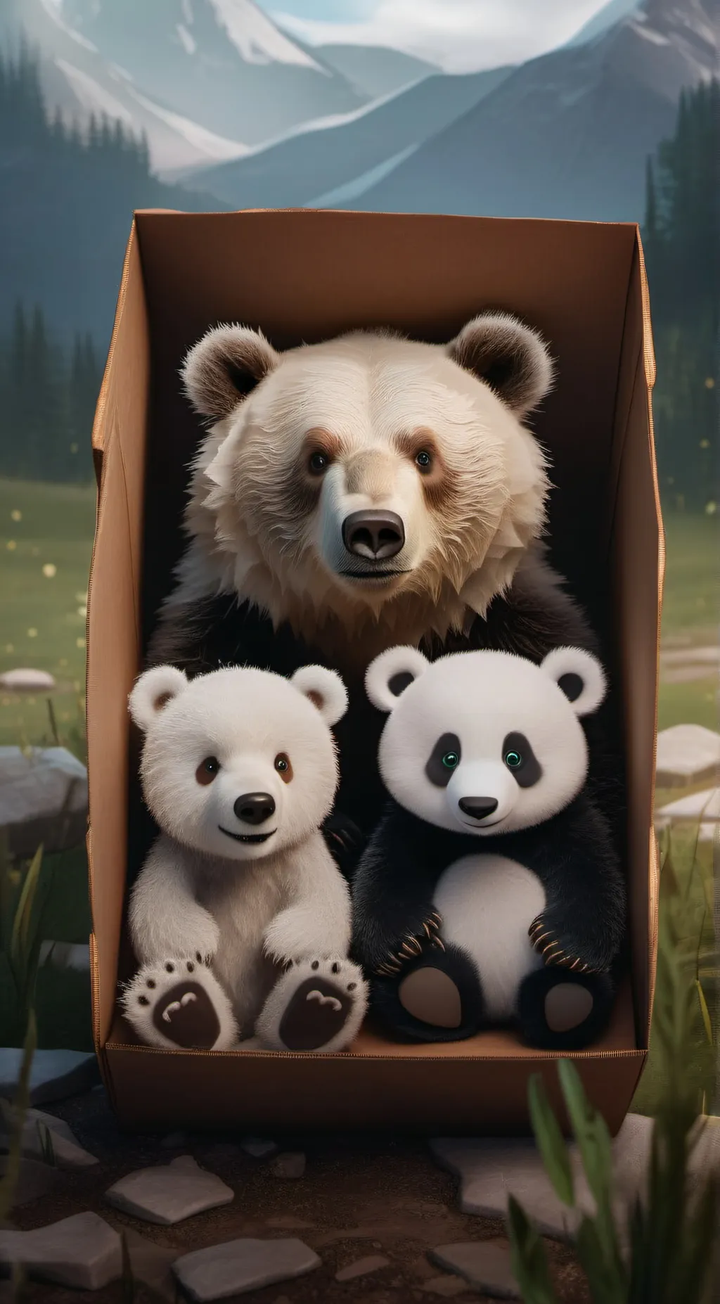 ai character: We Baby Bears  background