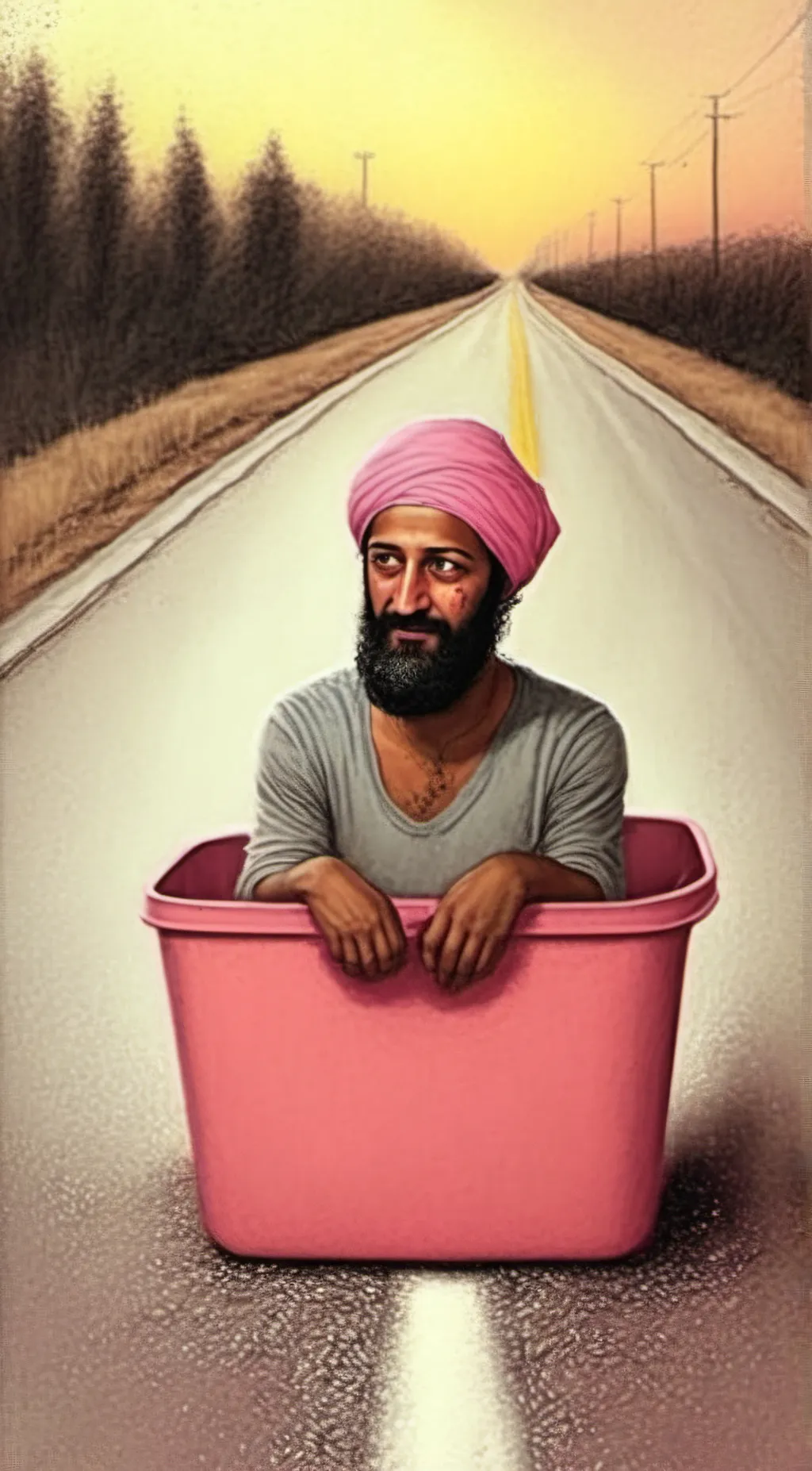 ai character: litter boxer background